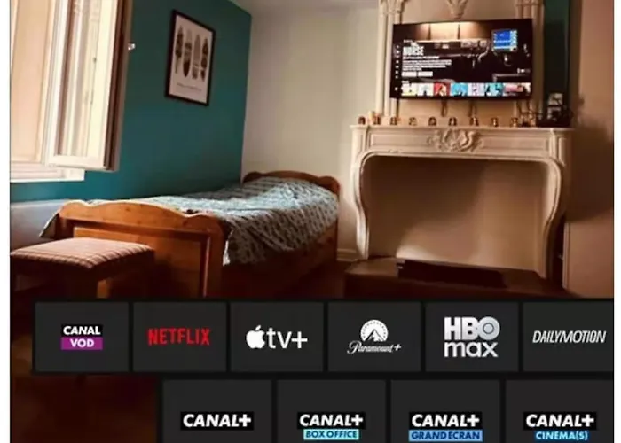 Grand T1 Confort Avec Tv Netflix - Canal Série - Apple Tv - Ocs - Dazen - Bein Sport - Prime Vidéo Nancy